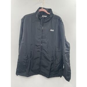 NWT Jeeter Apparel Windbreaker Jacket Men's XL Black Full Zip Long Sleeve Winter